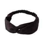 Ladies Headband Cross-knotted Wide-brimmed Headband Fabric Flower Hair Accessories