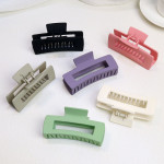 Women's Fashion Simple Frosted Square Grab Clip