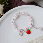 Women's Fashion Pearl And Crystal Beaded Bracelet