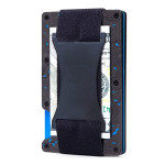 Men's Minimalist Ultra-thin Wallet With Forged Carbon Card Clip