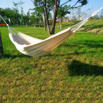 Camping Hammock Cotton Hammock Swing Bed Outdoor Backpack Survival or Travel Swing