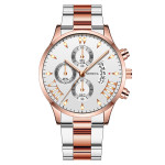 Fashion Calendar Steel Band Quartz Men's Watch