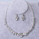 TL138 bridal jewelry alloy plating, Rhinestone Necklace, earring set, wedding dress accessories wholesale