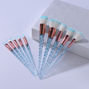 Nylon Plastic White Spiral Makeup Brush