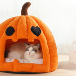 Pumpkin Shape Pet Cat And Dog Kennel Semi-enclosed Warm