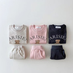 Autumn And Winter Children Sweater Casual Long-sleeved Two-piece Set