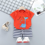 Summer Cotton Children's Short-sleeved Shorts Suit