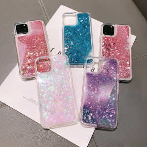 Glitter Material Quicksand Mobile Phone Case Love Liquid Protective Cover