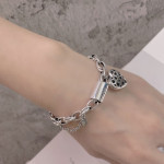 Women's Fashion Sterling Silver Whack-a-mole Love Bracelet