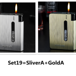 Aluminum alloy flame automatic cigarette case