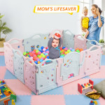 DreamHouse Kiddie Activity Centre Playpen Home Baby Safety Playards (Elephant Style)