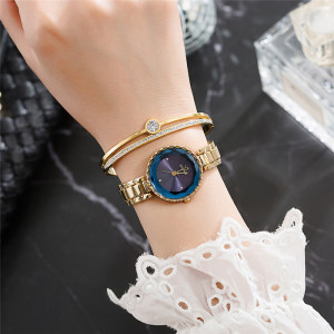 Quartz Steel Waterproof Band Watch Exquisite Zircon Diamond Bracelet