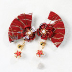 Cute Japanese Cherry Blossom Hairpin With Bells