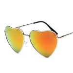 Retro Peach Heart Sunglasses Men And Women Color