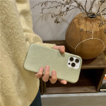 Minimalist Solid Color Leather Phone Case Protector