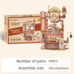 3d Puzzle Handmade Diy Assembly Model Chocolate Factory Building Blocks