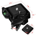 Compatible with Apple, PTZ tripod quick release seat