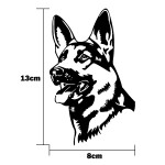 Reflective Hunting Dog Alsace Shepherd Bumper Stickers