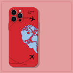 Aircraft Illustrator Suitable For 4 Phone Case I13promax Cute 12 Liquid Silicone 11 Soft Shell