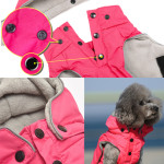 Dog Cotton Coat Anti-splash Water Detachable Pet Clothes