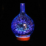 3D Glass Aroma Diffuser Colorful Lamp Humidifier Night Light