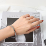 Vintage Simple Men's Fashion Women's Pattern Open Bracelet