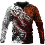 Fashion Viking Myth Digital Print Hoodie