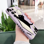 Straight Edge Liquid Silicone Kitten All-around Fall-proof Mobile Phone Case