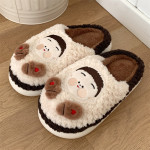 Lovers Cute Cartoon Cotton Slippers Men And Women