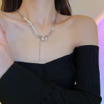 Women's Fashion Temperament Long Pearl Pendant Necklace