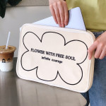 Portable Notebook Liner Bag Embroidery Lady