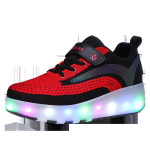 Children's Hair Smooth Roller Shoelace Light Wheel Shoes