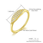 Women's Fashion Gold-plated Simple Thin Ring