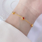 Five-colored Titanium Steel Bracelet Women's Delicate And Light Luxury