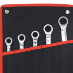 12 7-piece Adjustable Head Ratchet Wrench Set