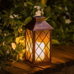 Outdoor Solar Wind LED Plastic Lantern