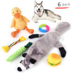 Pet Dog Cotton Rope Bite Resistant Plush Teeth Cleaning Toy Set