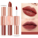 Lip Glaze Nude Milky Coffee Amber Pumpkin Cinnamon Milk Tea Double-headed Lipstick