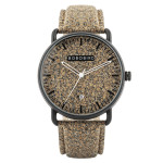 Cork Grain Couple Watch Fashion Casual Wood Grain Watch