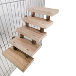 Log stairs pet toy