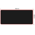 All Black Length Extra Long Mouse Pad Keyboard Pad Desk Pad Office Game Pad