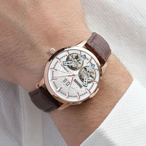 Men's Mechanical Automatic Double Tourbillon Watch Waterproof