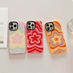 Korean Graffiti Gradient Flower Phone Case