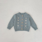 Baby Embroidered Hollow Knitted Coat Knitted Halter Skirt