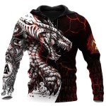 Fashion Viking Myth Digital Print Hoodie