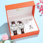 Fasina 2020 Couple Models For Life 1314 Simple Female Watch Male Valentine'S Day Gift Watch Set