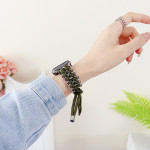 Nylon Watchband Metal Chain Creative Weaving