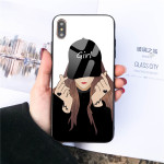 Suitable For Mobile Phone Shell Glass Tide Brand Personality