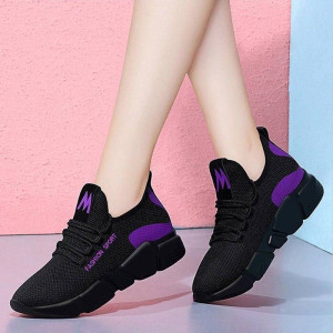 Women's Thick Heel Peas Shoes Sneakers