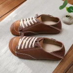 Japanese Sen Women's Literature And Art Soft Leather Soft Sole Casual Shoes